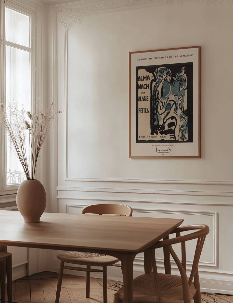 The Blue Rider - Final Design - Wassily Kandinsky Plakat - Køb plakater ...